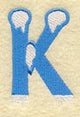 Frosty Letter K (3 Inch)