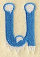 Frosty Letter U (3 Inch)