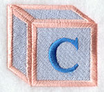 Baby Block Letter C (2 inch)