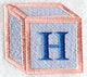 Baby Block Letter H (2 inch)