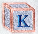 Baby Block Letter K (2 inch)