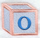 Baby Block Letter O (2 inch)
