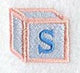 Baby Block Letter S (2 inch)