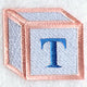 Baby Block Letter T (2 inch)