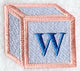 Baby Block Letter W (2 inch)