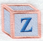 Baby Block Letter Z (2 inch)