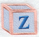 Baby Block Letter Z (2 inch)