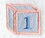 Baby Block Number 1 (2 inch)