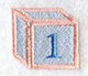Baby Block Number 1 (2 inch)