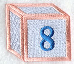 Baby Block Number 8 (2 inch)