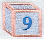 Baby Block Number 9 (2 inch)