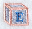 Baby Block Letter E (2 inch)