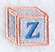 Baby Block Letter Z (2 inch)