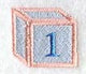 Baby Block Number 1 (2 inch)
