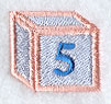 Baby Block Number 5 (2 inch)