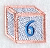 Baby Block Number 6 (2 inch)