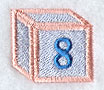 Baby Block Number 8 (2 inch)