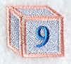 Baby Block Number 9 (2 inch)