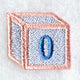 Baby Block Number 0 (2 inch)