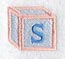 Baby Block Letter S (2 inch)