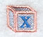 Baby Block Letter X (2 inch)
