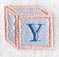 Baby Block Letter Y (2 inch)