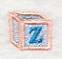 Baby Block Letter Z (2 inch)