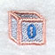 Baby Block Number 0 (2 inch)