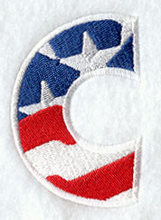 Stars and Stripes Letter C (3 Inch)