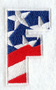 Stars and Stripes Letter F (3 Inch)
