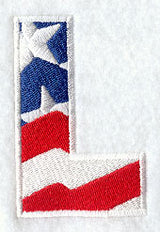Stars and Stripes Letter L (3 Inch)