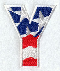 Stars and Stripes Letter Y (3 Inch)