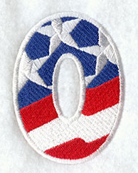 Stars and Stripes Number 0 (3 Inch)