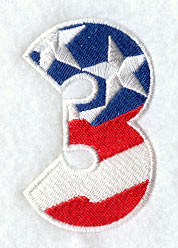 Stars and Stripes Number 3 (3 Inch)