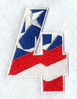 Stars and Stripes Number 4 (3 Inch)