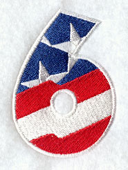 Stars and Stripes Number 6 (3 Inch)