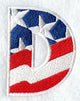 Stars and Stripes Letter D (3 Inch)