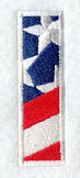 Stars and Stripes Letter I (3 Inch)