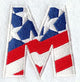 Stars and Stripes Letter M (3 Inch)