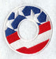 Stars and Stripes Letter O (3 Inch)