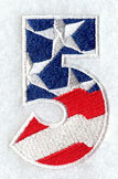 Stars and Stripes Number 5 (3 Inch)