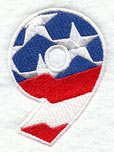 Stars and Stripes Number 9 (3 Inch)