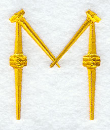 Golf Tee Letter M (3 inch)