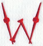 Golf Tee Letter W (3 inch)