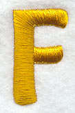 Capital Letter F - 1 inch (Puff Foam)