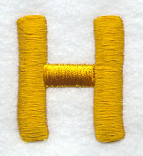Capital Letter H - 2 inch (Puff Foam)