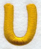 Capital Letter U - 2 inch (Puff Foam)