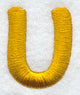 Capital Letter U - 2 inch (Puff Foam)