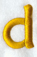 Lower Case Letter d - 2 inch (Puff Foam)