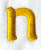 Lower Case Letter n - 2 inch (Puff Foam)
